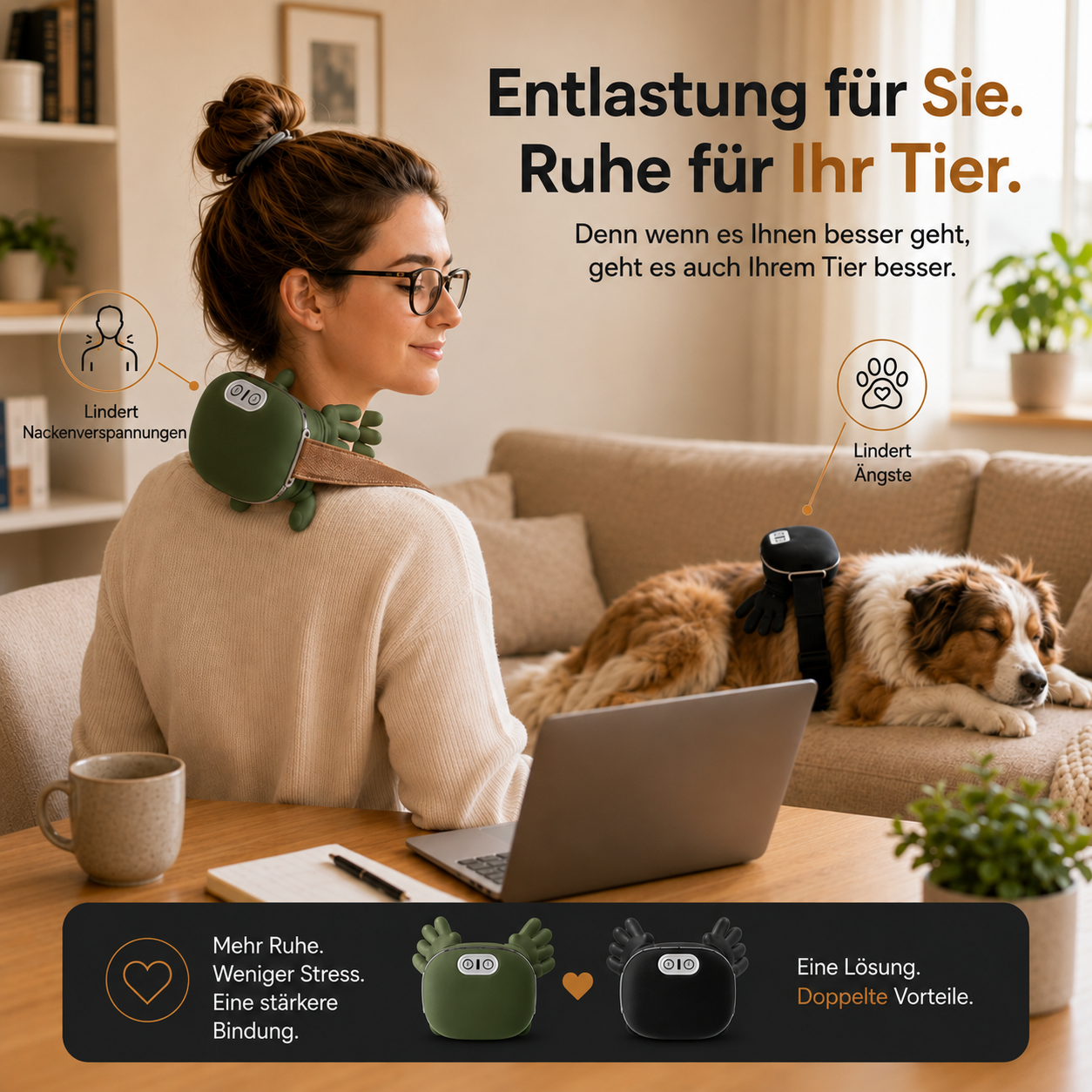 Ekko Beruhigungsmassagegerät: Für Haustiere & Menschen